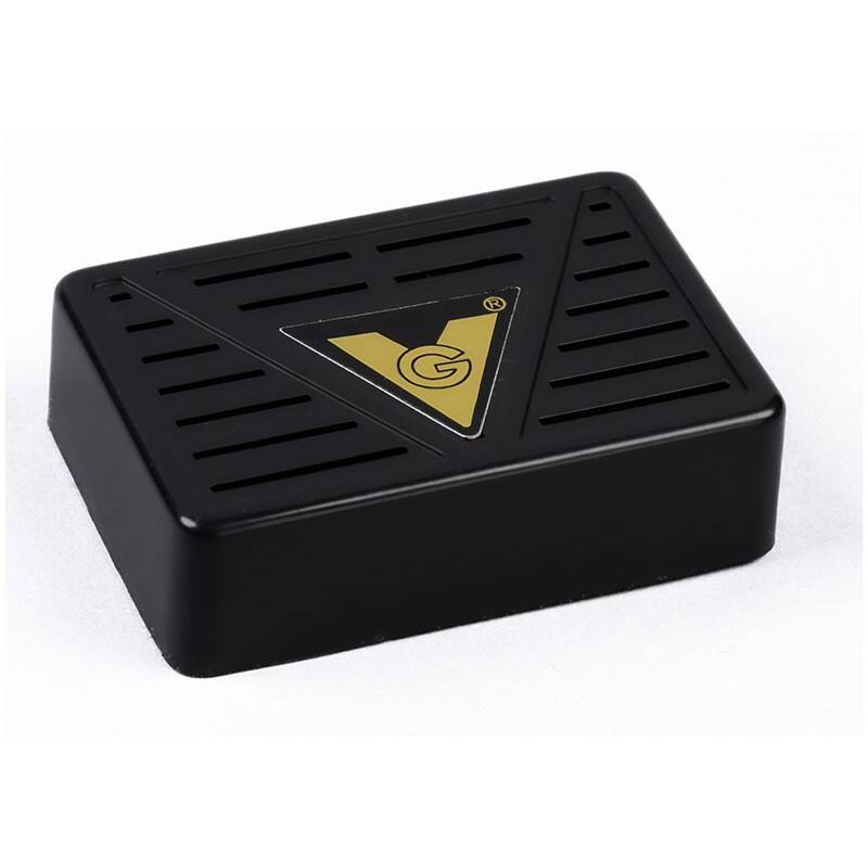 Angle. Prestige - Medium Cigar Humidifier (Black) - Black Finish.