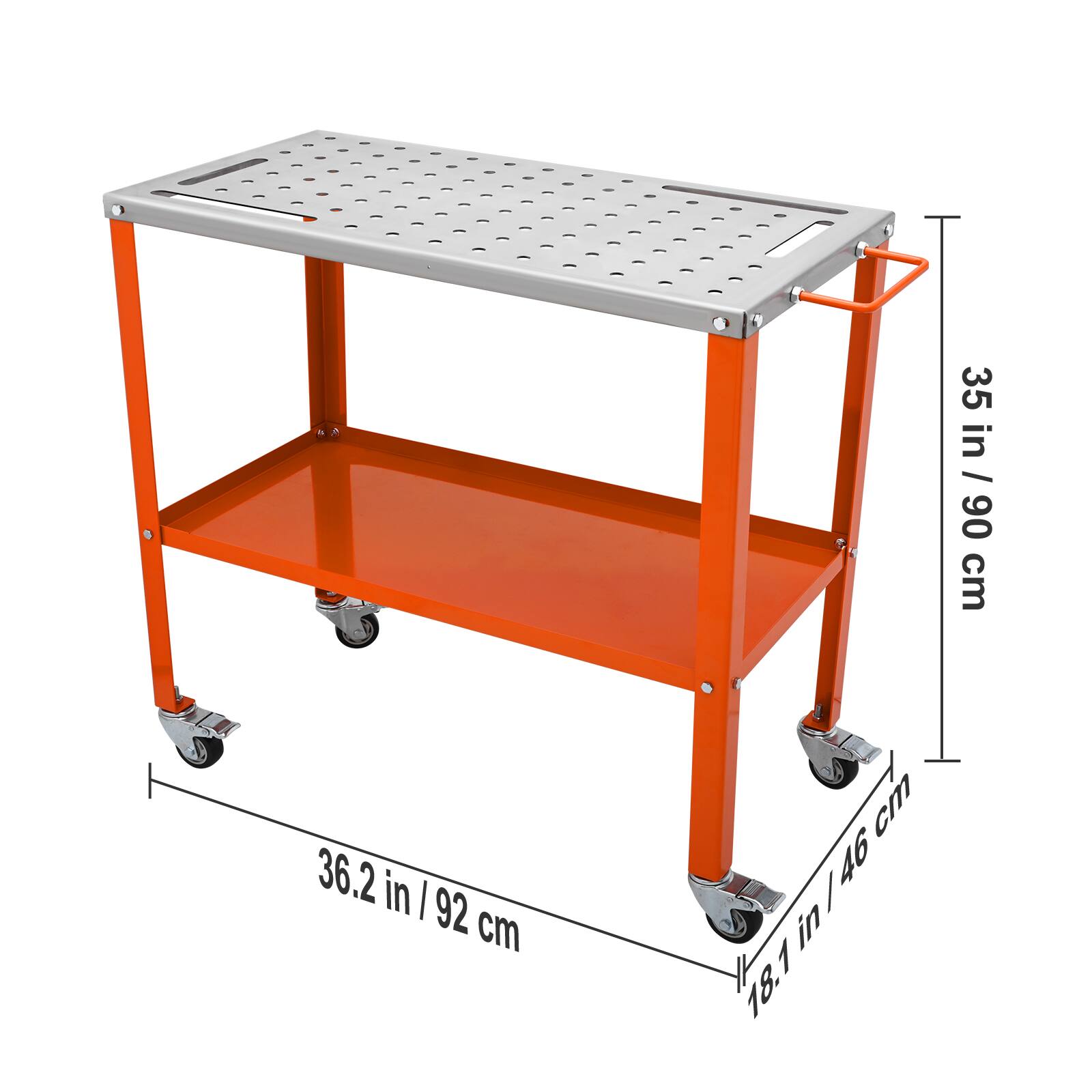 35 in / 90 cm  
36.2 in / 92 cm  
18.1 in / 46 cm