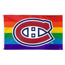WinCraft - Montreal Canadiens 3' x 5' Single-Sided Deluxe Team Pride Flag - Multicolor