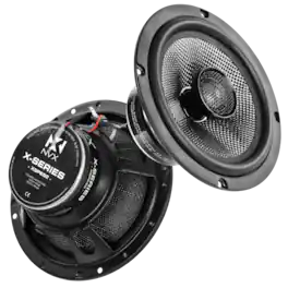 NVX - XSP652 600W Peak (200W RMS) 6.5in X-Series 2-Way Coaxial Speakers with Carbon Fiber Cones and 25mm Silk Dome Tweeters