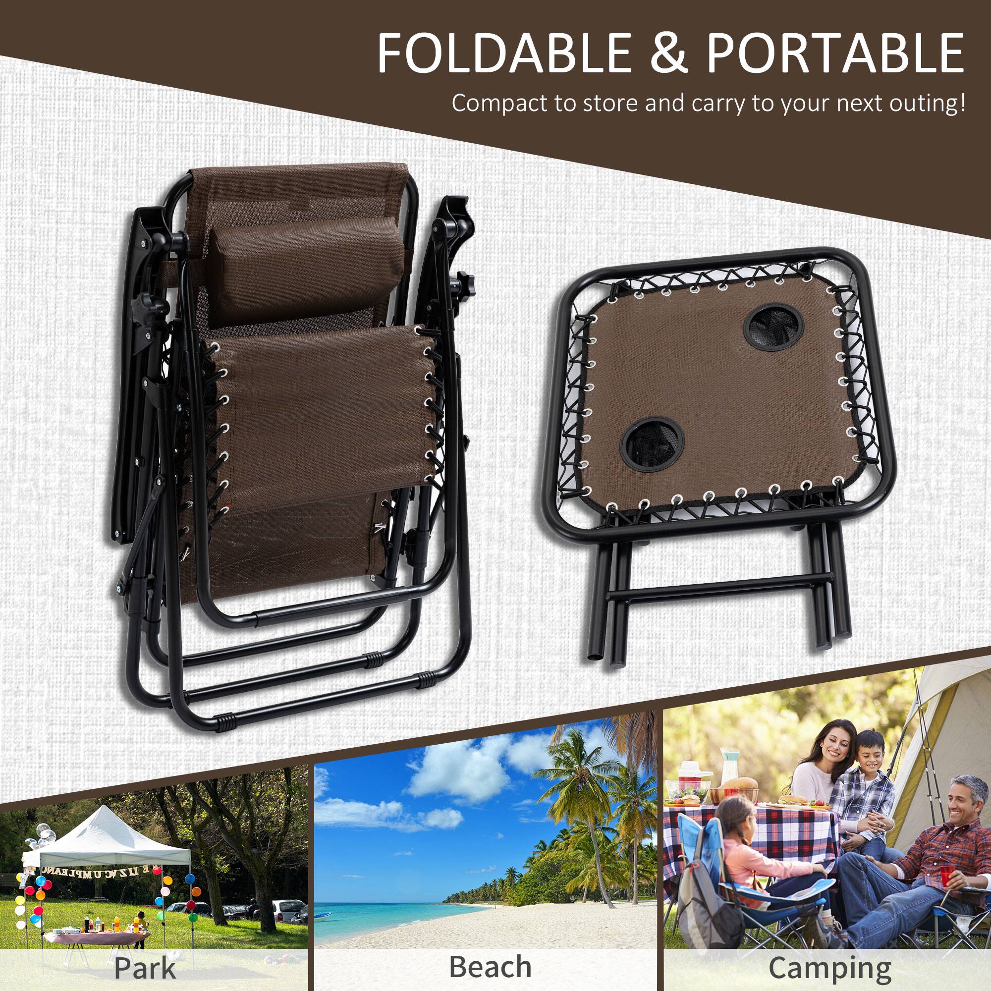 FOLDABLE & PORTABLE Compact to store and carry to your next outing! Park Beach Camping