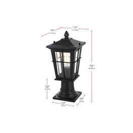Elegant Lighting - Bodine 7 inch Outdoor Pendant - Black