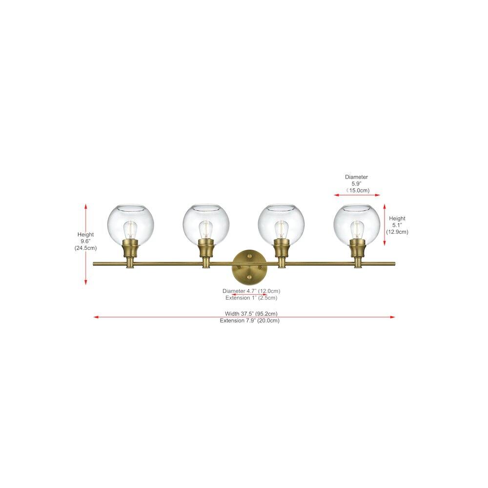 Diameter: 5.9 - 15.0cm  
Height: 9.6cm (24.5cm)  
Height: 5.1cm (12.9cm)  
Diameter: 4.7cm (12.0cm)  
Extension: 1cm (2.5cm)  
Width: 37.5cm (95.2cm)  
Extension: 7.9cm (20.0cm)
