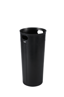 Alpine Industries - 27 Gallon Plastic Insert Trash Can Liner with Handles - Black