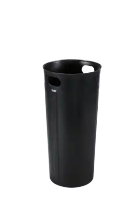 Front. Alpine Industries - 27 Gallon Plastic Insert Trash Can Liner with Handles - Black.