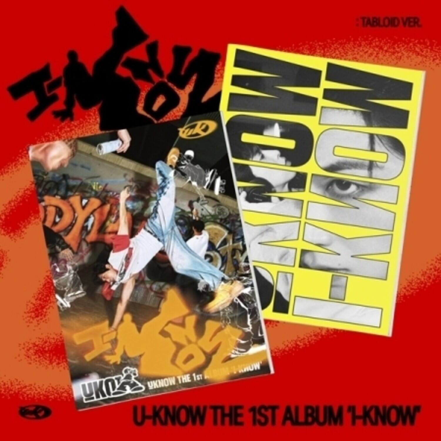 U-Know Yoonho - I-Know - Tabloid Version - incl. Tabloid Sheet, 8 Sticker Set + Photocard   - COMPACT DISCS [CD]