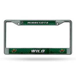 Rico Industries - Minnesota Wild NHL Hockey Chrome Metal License Plate Frame - Multi