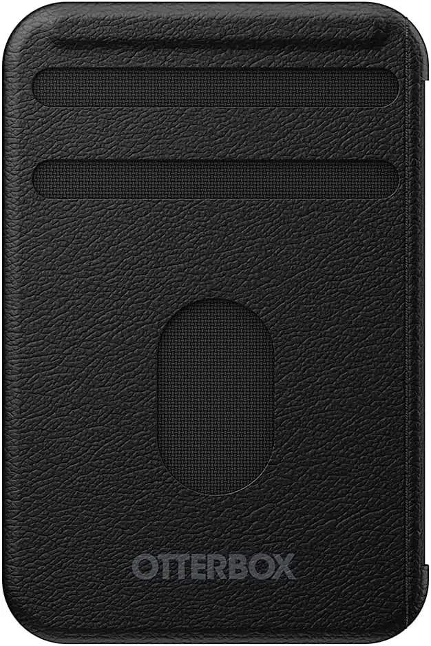 Front. OtterBox - OtterBox Detachable Wallet for MagSafe | Color: Black - Black.
