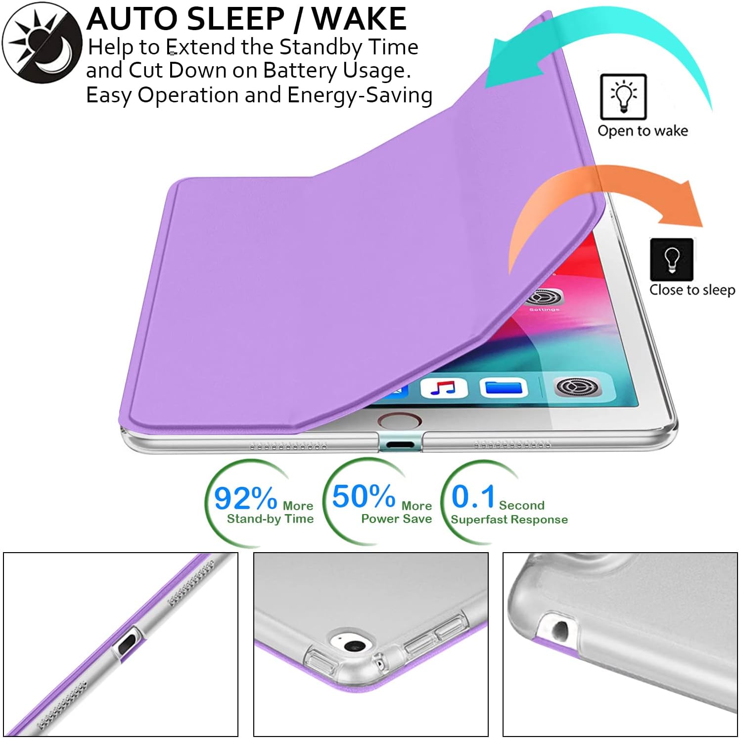 DuraSafe Cases iPad Pro 12.9 inch 1st Gen 2015 Trifold PC Smart Case ...