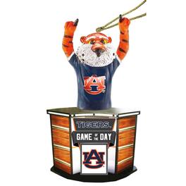 Santa's Workshop - Auburn Tigers 4" Game of the Day Ornament - Orange