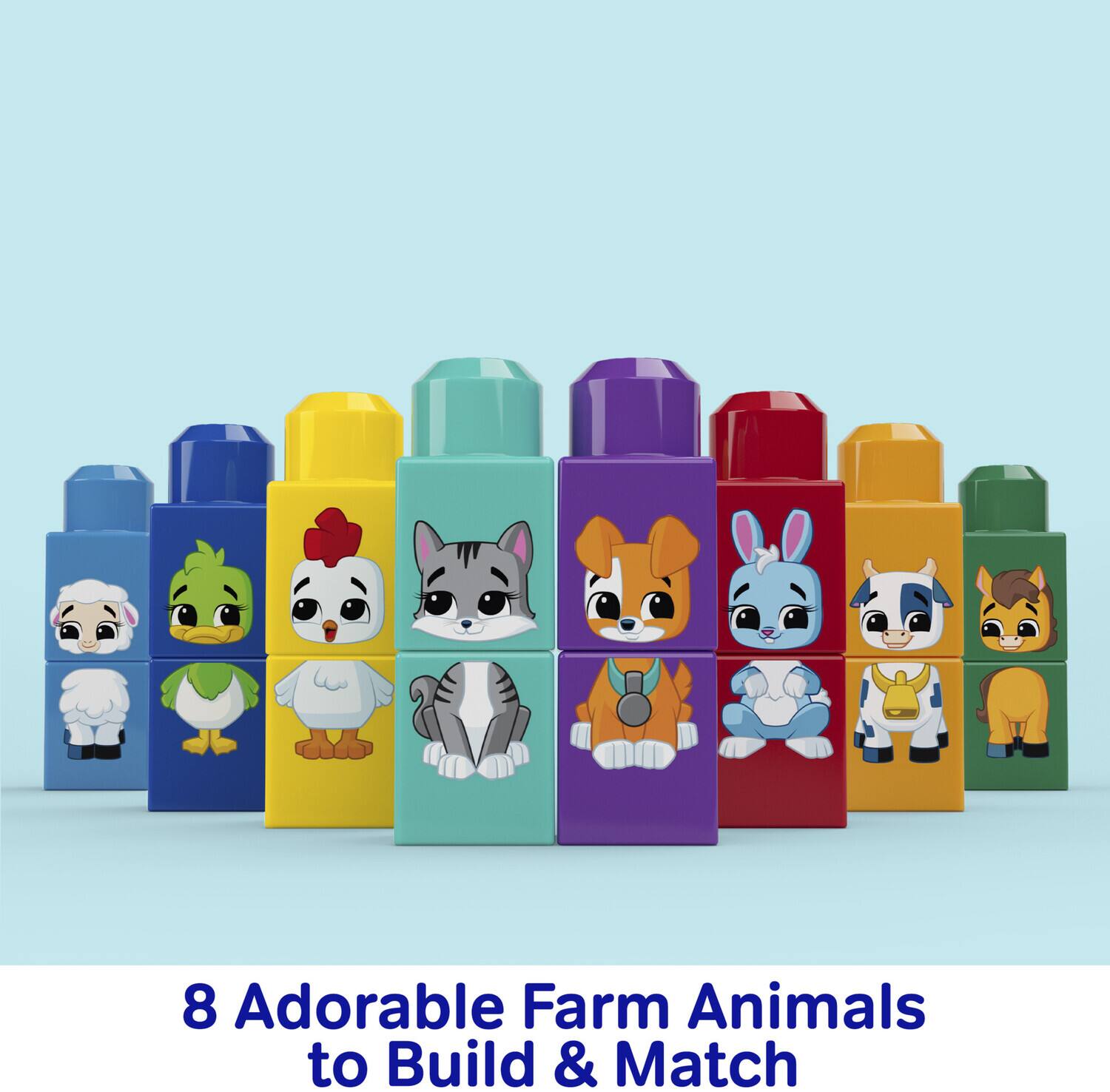 8 Adorable Farm Animals to Build & Match