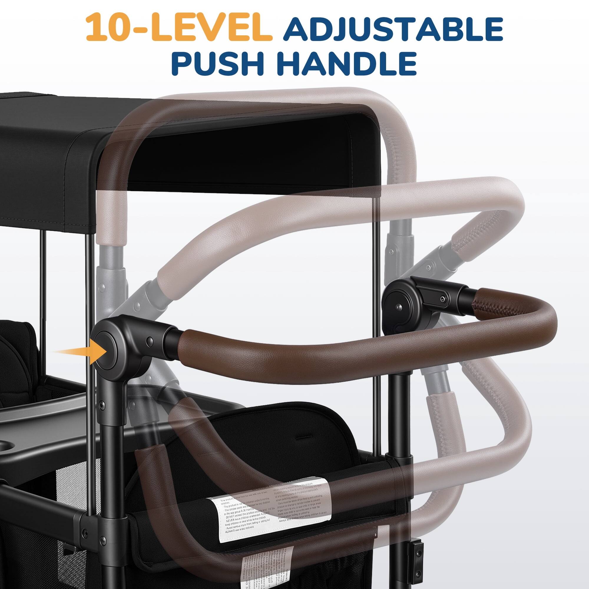 10-LEVEL ADJUSTABLE PUSH HANDLE