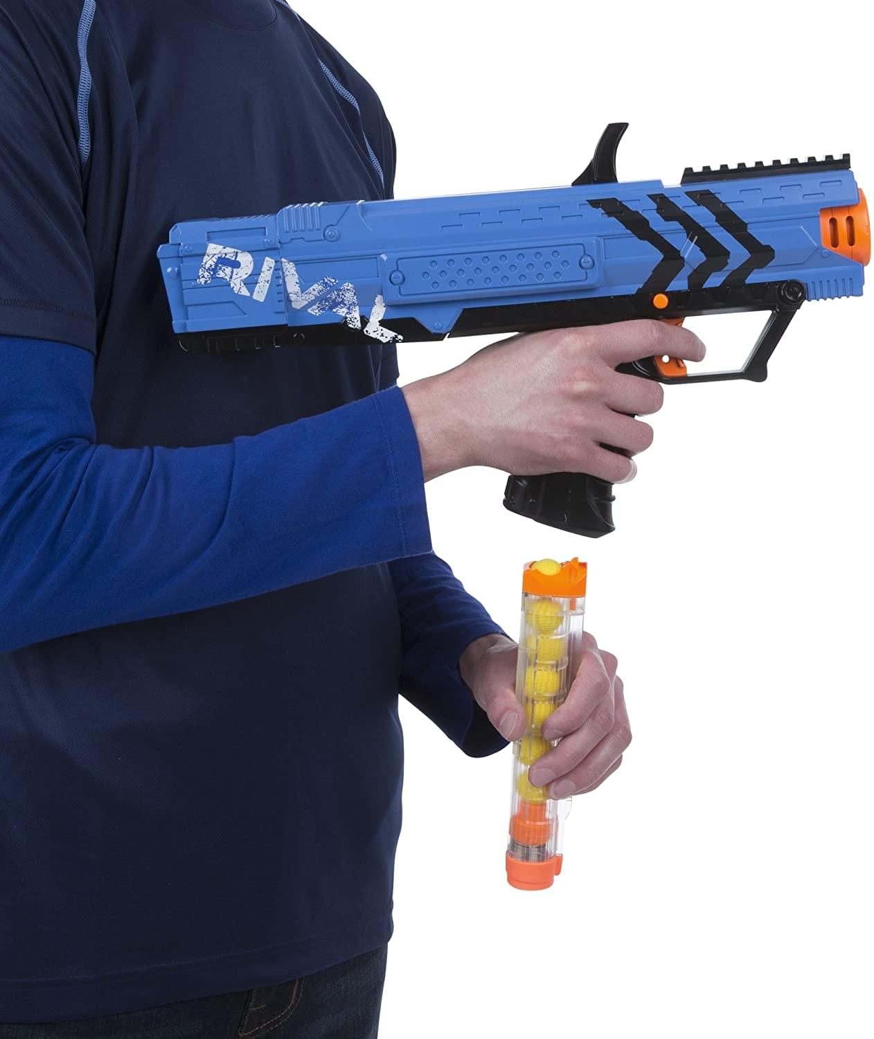 Alt View 2. Hasbro - Nerf Rival Apollo XV 700 Spring-Action Blaster | Blue - Blue.