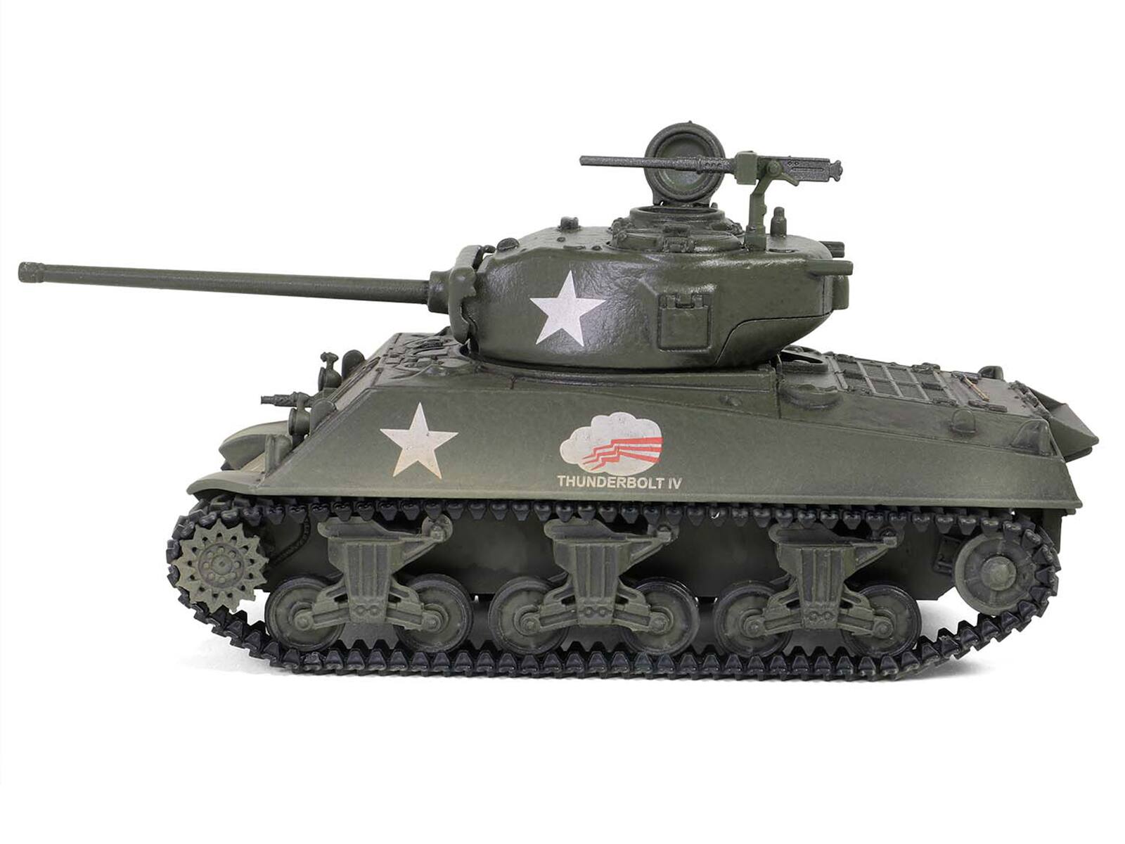 Alt View 1. Forces Of Valor - U.S. Sherman M4A3(76) Medium Tank United States Army "Mini AFV" Series 1/64 Diecast Model by Forces of Valor.