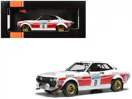 IXO - Toyota Celica 2000 GT (RA21) #8 Hannu Mikkola - Arne Hertz 2nd Place RAC Rally (1977) 1/18 Diecast Model Car Models - Multicolor