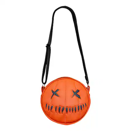 Front. Trick or Treat Studios - Trick R Treat Sam O Lantern Bag | Black - Black.