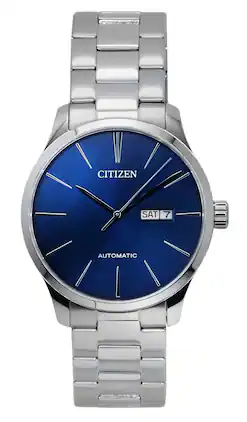 Citizen - Stainless Steel Automatic NH8350-83L Men's Watch - Silver, Blue