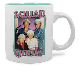 Silver Buffalo - The Golden Girls "Squad Goals" Ceramic Mug | Holds 20 Ounces - Pink
