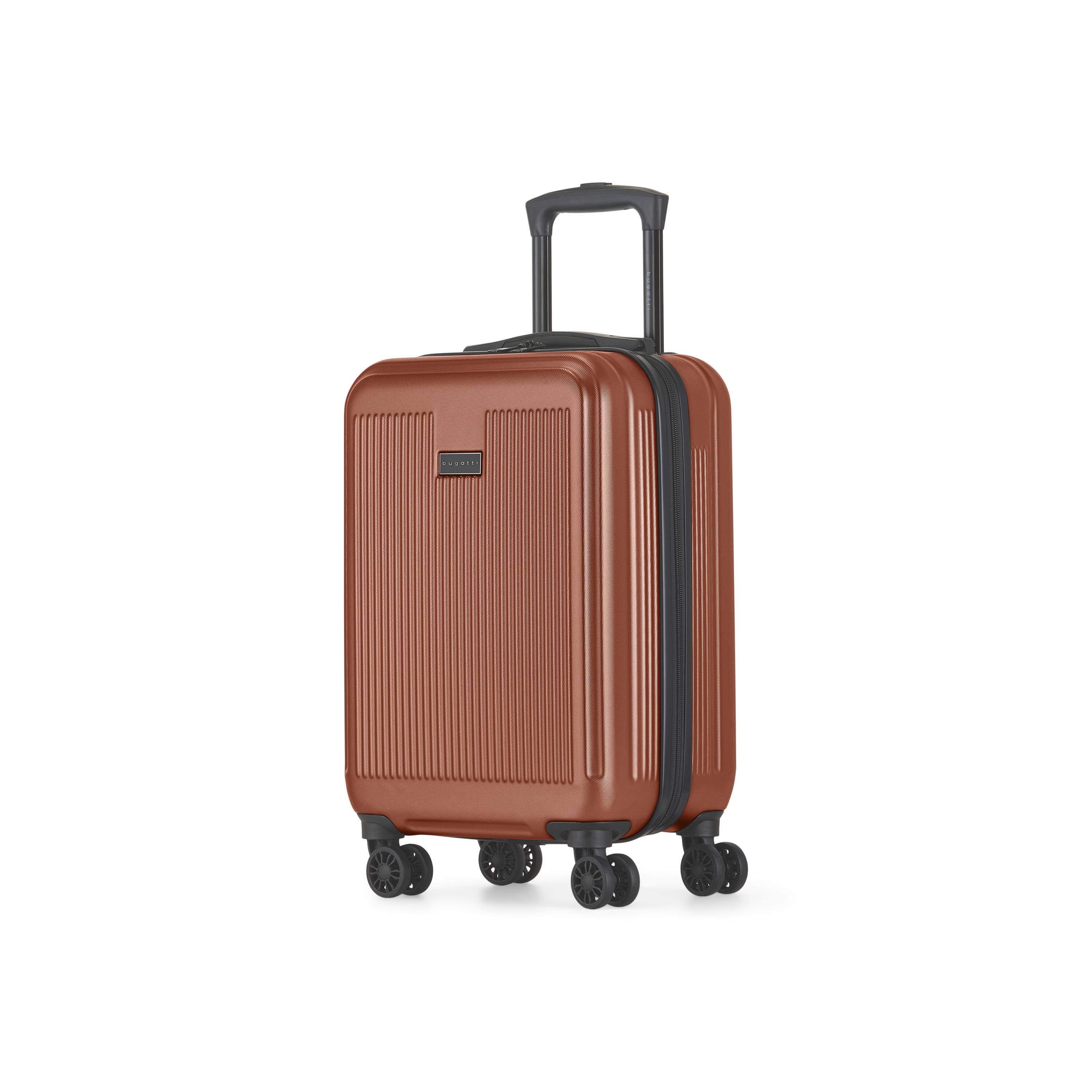 Angle. Bugatti - Bugatti Singapore 2 Piece Hardside Set Luggage - RUST.