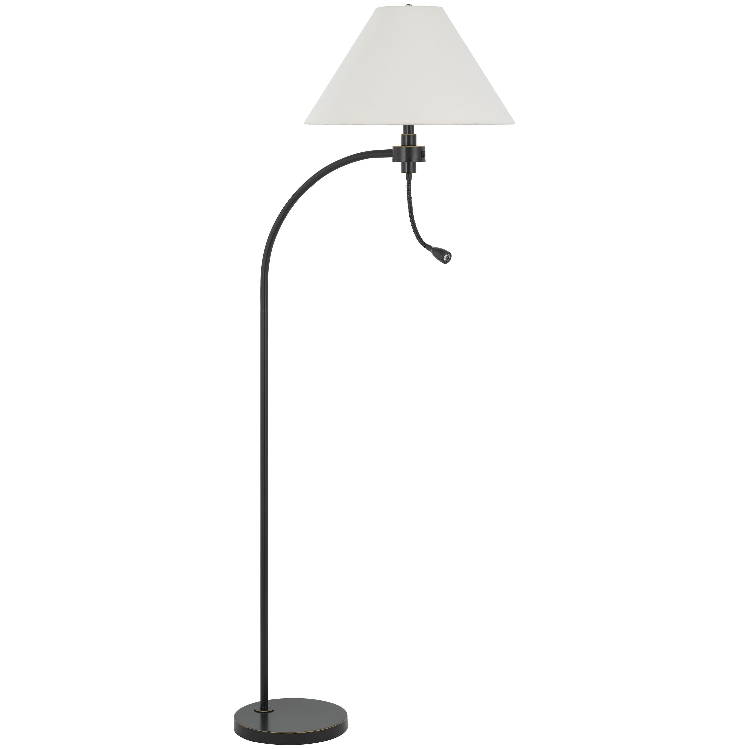Manhattan Lane - Ashy 68 Inch Floor Lamp, Gooseneck LED, Shade, Arc Pole