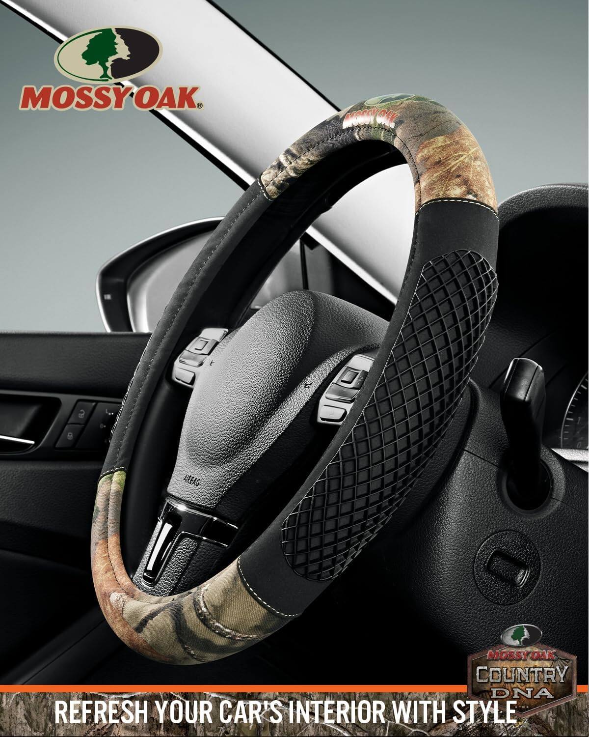 MOSSY OAK  
COUNTRY DNA  
REFRESH YOUR CAR'S INTERIOR WITH STYLE
