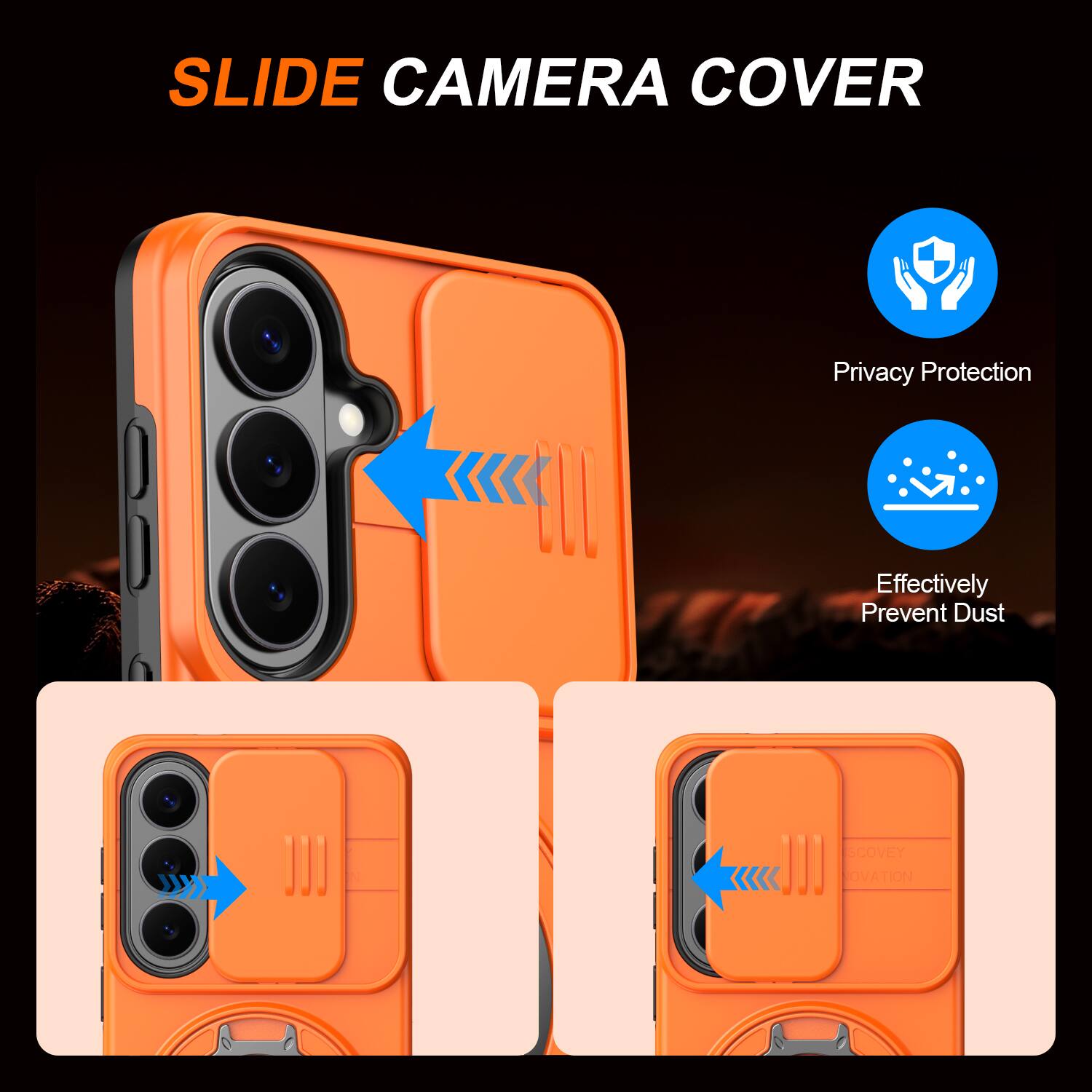 SLIDE CAMERA COVER  
Privacy Protection  
Effectively Prevent Dust