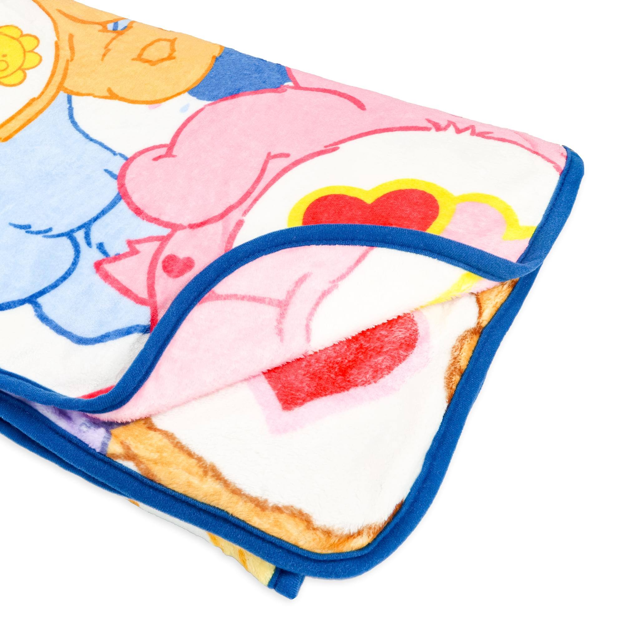 Alt View 2. Silver Buffalo - Care Bears Character Collage Fleece Throw Blanket | 45 x 60 Inches - Multi-Colored.