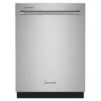 KitchenAid - 24" Top Control Built-In Tub Dishwasher with 3rd Rack, FreeFlex, 44 dBA - Stainless Steel - Front_Zoom
