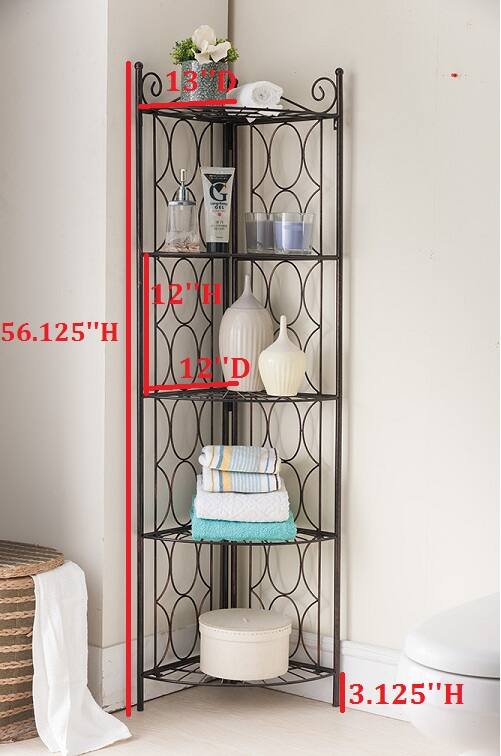 13"D  
12"H  
56.125"H  
12"D  
3.125"H