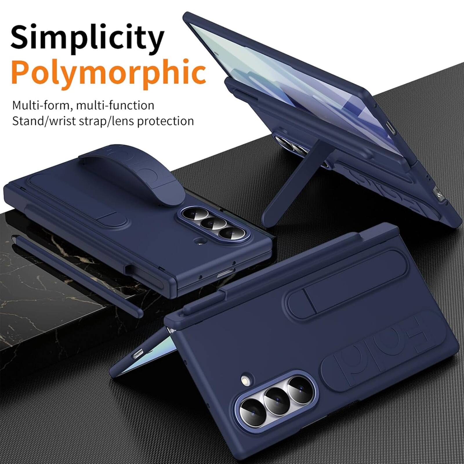 Simplicity Polymorphic  
Multi-form, multi-function  
Stand/wrist strap/lens protection