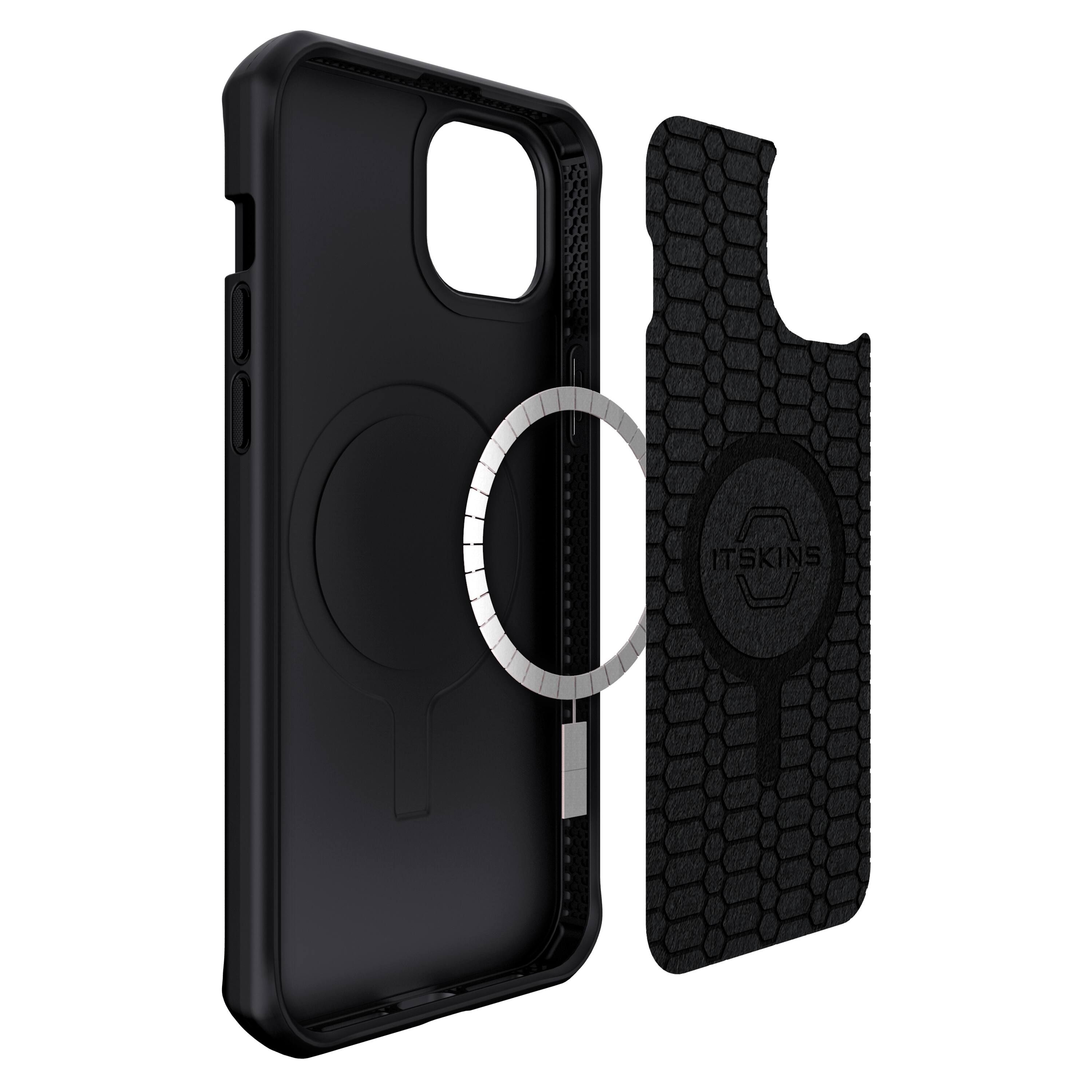 Alt View 2. Itskins - Hybrid R Silk MagSafe Case for Apple iPhone 14 Plus.