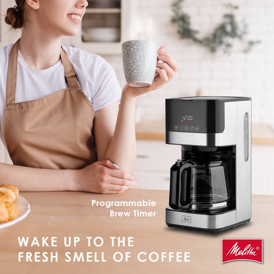 1200 UU M. H Programmable Brew Timer 4 WAKE UP TO THE FRESH SMELL OF COFFEE Melitta