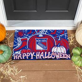 Evergreen Enterprises - New York Rangers 28" x 16" Happy Halloween Turf Door Mat - Multicolor