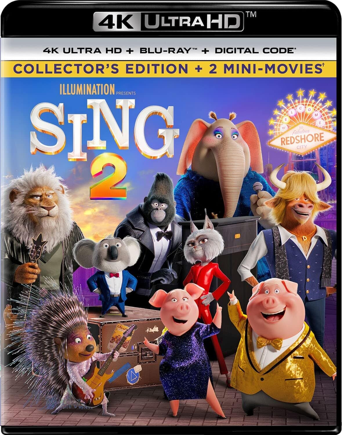 Front. Sing 2   - 4K Blu-Ray.