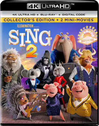 Front. Sing 2 - 4K Blu-Ray.
