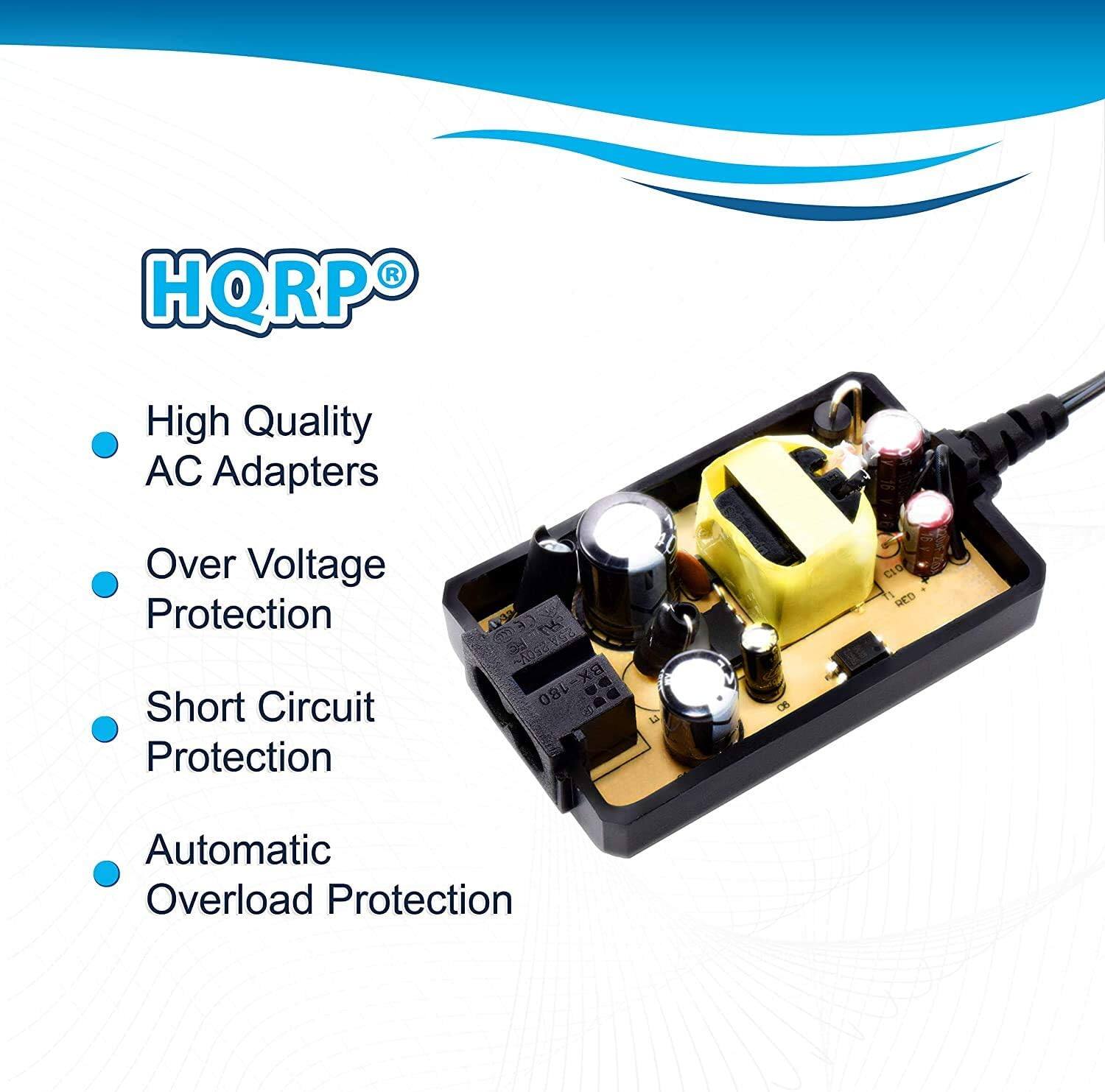 HQRP High Quality AC Adapters  
- Over Voltage Protection  
- Short Circuit Protection  
- Automatic Overload Protection