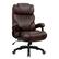 Angle. Brick Attic - 500lbs Heavy Duty Executive Breathable Leather Office Chair with Adjustable High Back, Lumbar Support Swivel PC Chair - Brown.