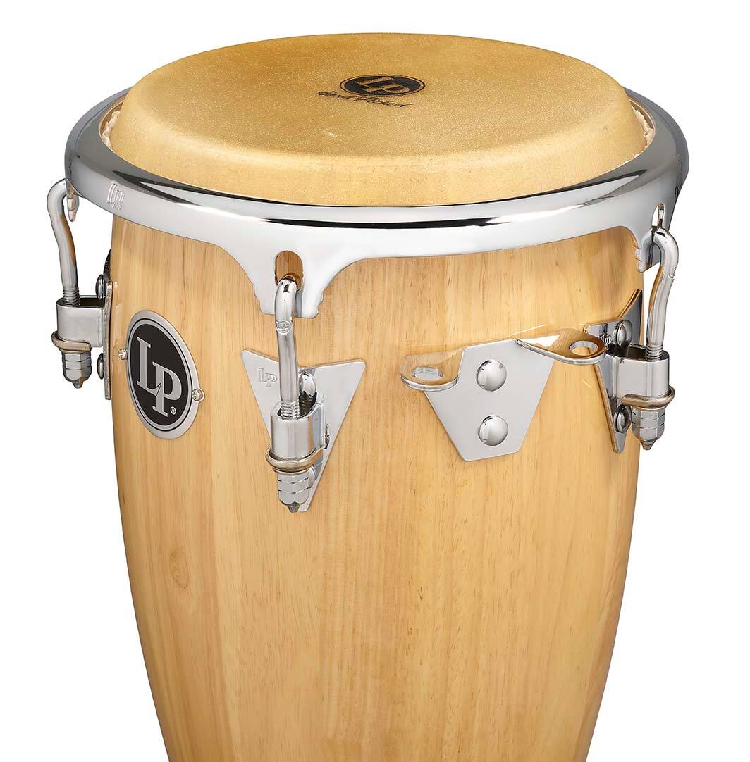 Left. Latin Percussion - 8" and 9" Junior Conga Set.