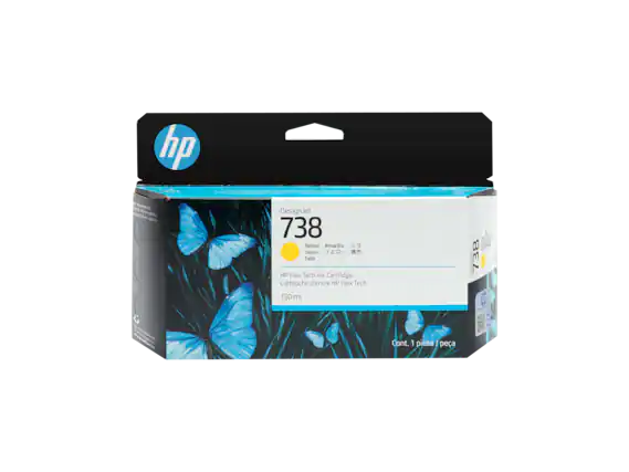 hp de 1 KA SASi I i 950 14 YL Ws DesignJet 738 Yellow Amarillo N Jaune Gelb HP Flex Tech Ink Cartridge Cartouche d'encre HP Flex Tech 130 ml I | AODLUO 738 1 I de Cont. 1 pieza I peza