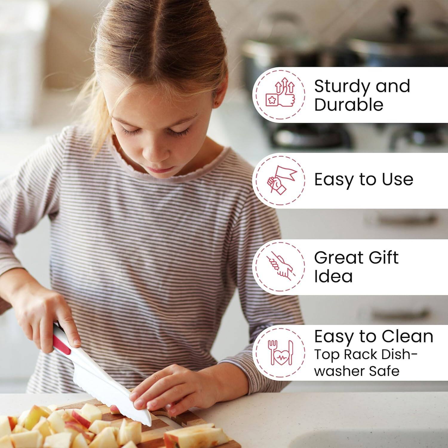 - Sturdy and Durable
- Easy to Use
- Great Gift Idea
- Easy to Clean
- Top Rack Dishwasher Safe