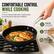 COMFORTABLE CONTROL WHILE COOKING
A secure riveted handle offers a balanced feel for moving and serving with confidence.
- SECURE GRIP
Ergonomic shape for a confident hold.
- RIVETED HANDLE DESIGN
Durable connection built to last.
- BALANCED EVERYDAY HANDLING
Comfortable weight for easy maneuvering.
