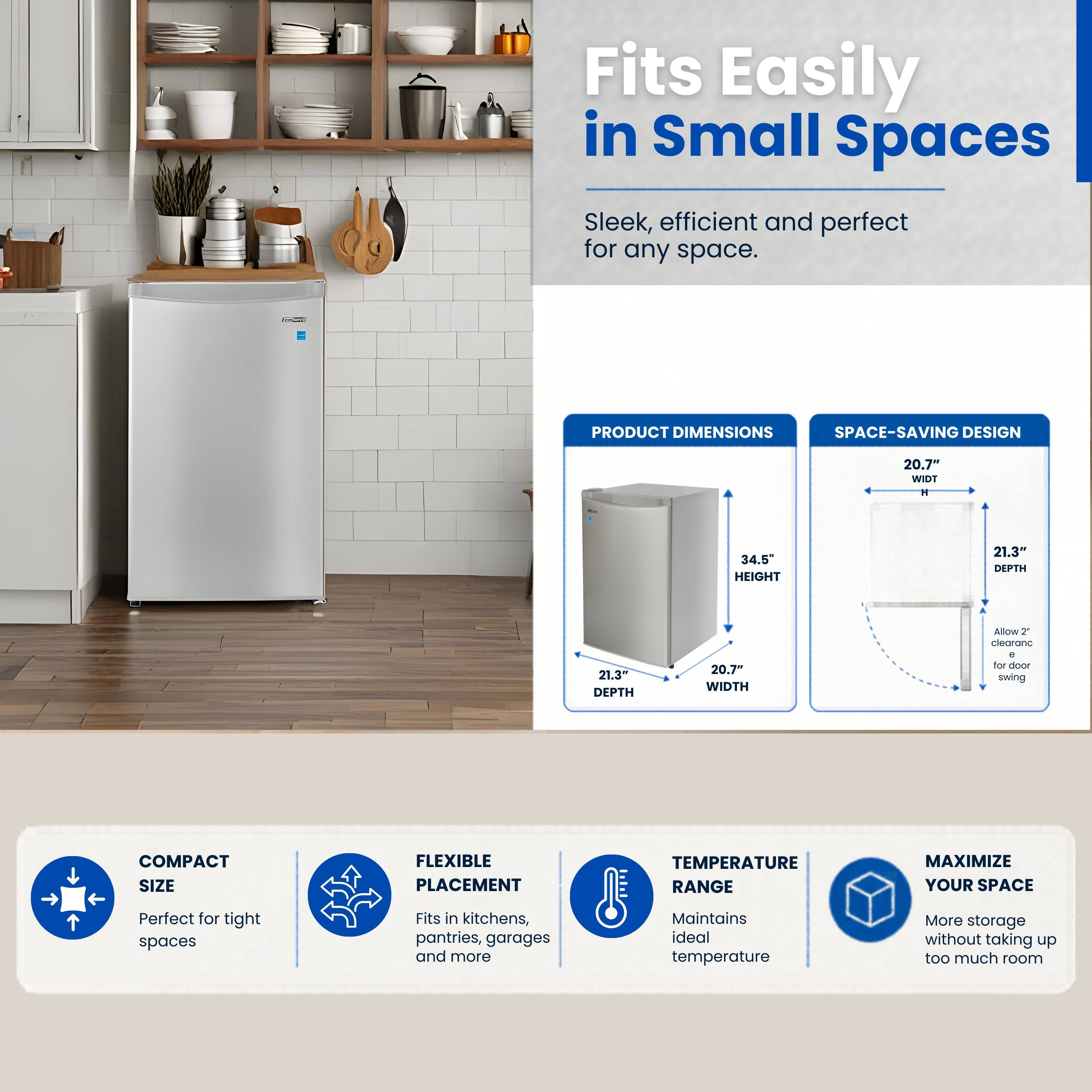 Conserv 3.1 cu. ft. Garage Ready Compact Upright Freezer