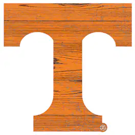 Fan Creations - Tennessee Volunteers Distressed Logo Cutout Sign - Multicolor