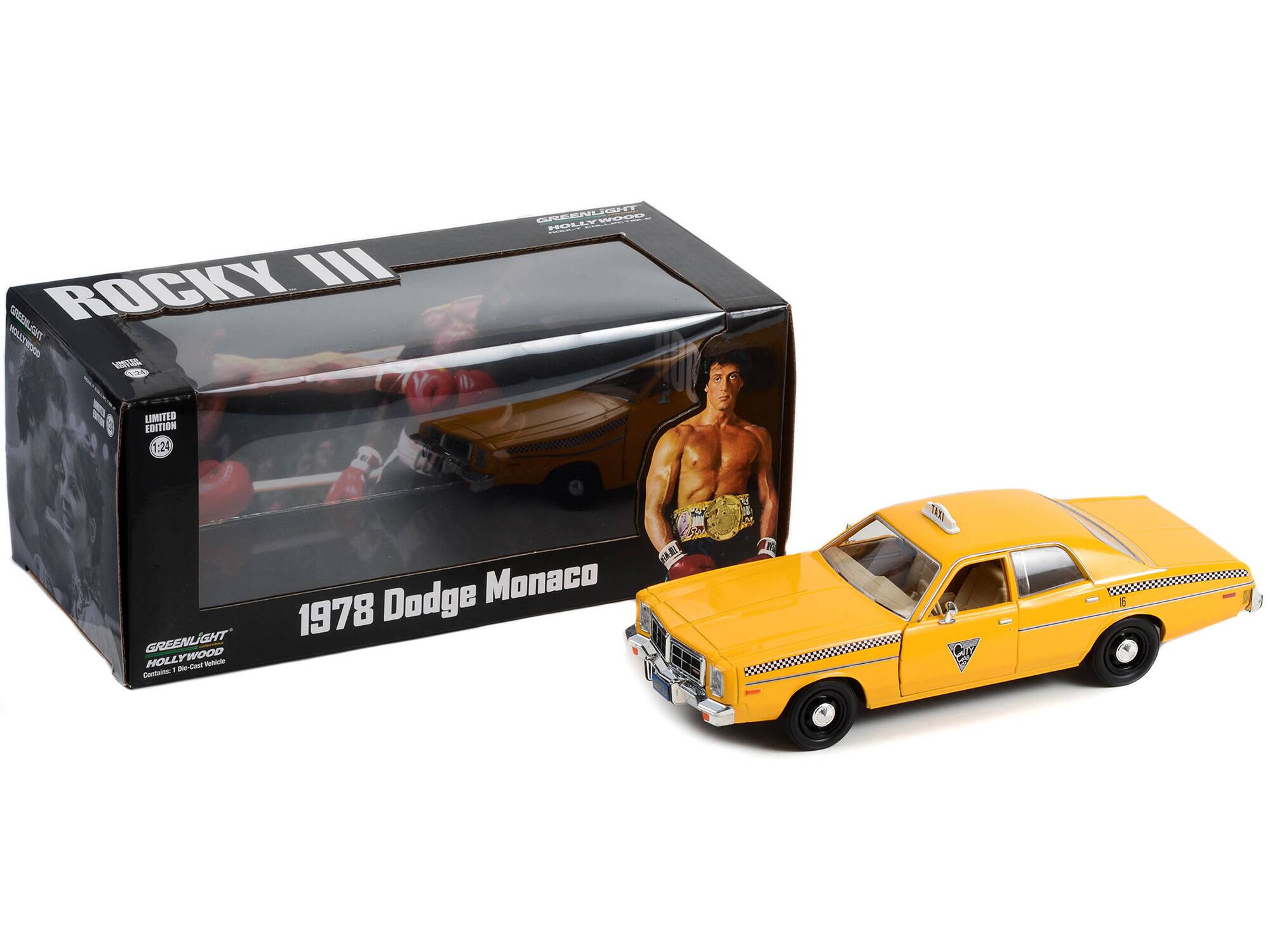 ROCKY III  
1978 Dodge Monaco  
LIMITED EDITION 1:24  
GREENLIGHT HOLLYWOOD  
Contains: 1 the Car Vehicle