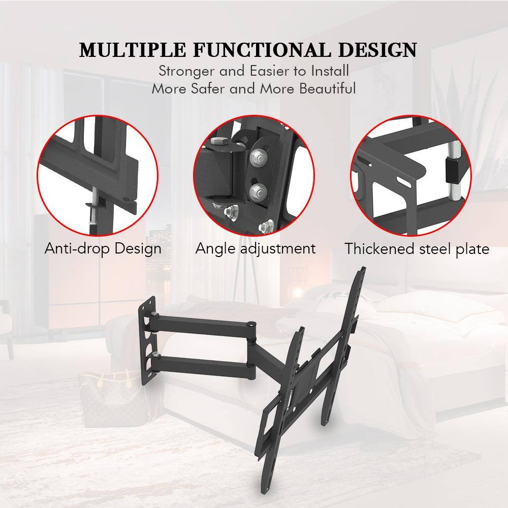 MULTIPLE FUNCTIONAL DESIGN  
Stronger and Easier to Install  
More Safer and More Beautiful  

- Anti-drop Design  
- Angle adjustment  
- Thickened steel plate