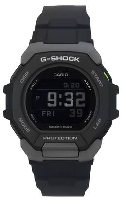 Casio - G-Shock G-Squad Digital Smartphone Link Bio-Based Resin Quartz GBD-300-1 200M Men's Watch - Black