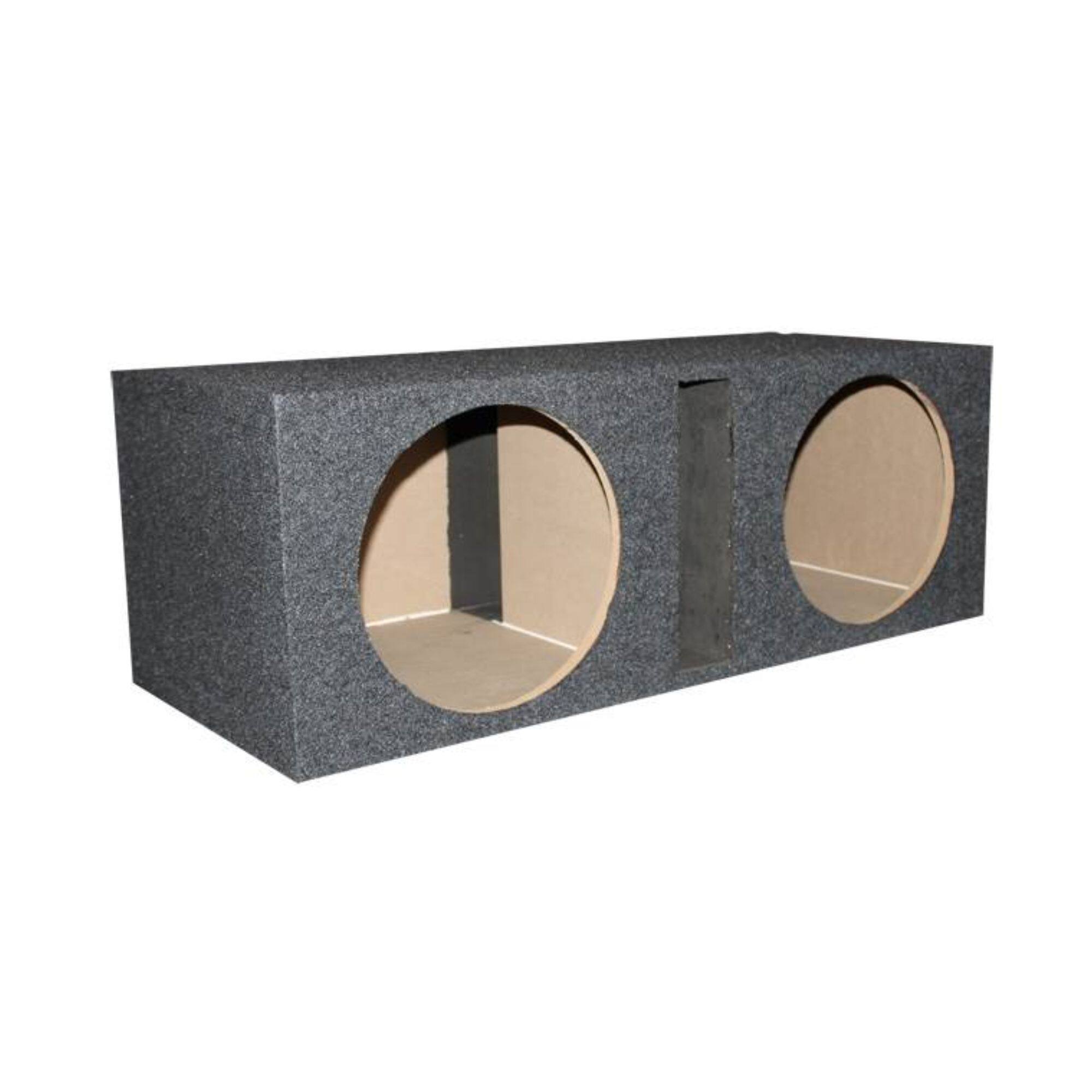 Alt View 5. QPower - QPower QBASS Dual 15-Inch Vented MDF Subwoofer Sub Box Enclosure - Charcoal Gray.
