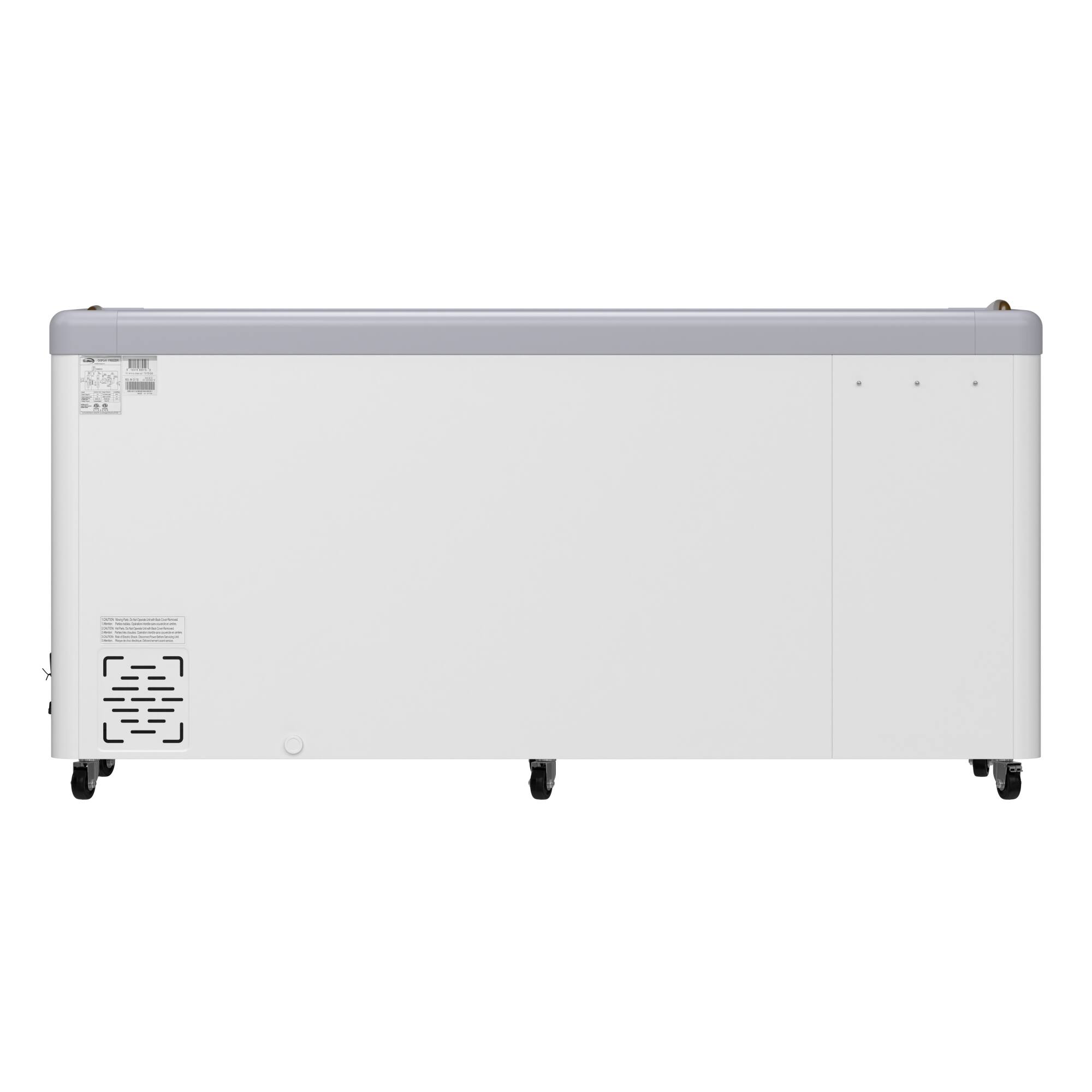 Alt View 9. Koolmore - 70 in. Gelato Dipping Cabinet Display Freezer with Sliding Glass Door, 13 Pans, 20 Cu. Ft. KM-GDC-71SD - White.