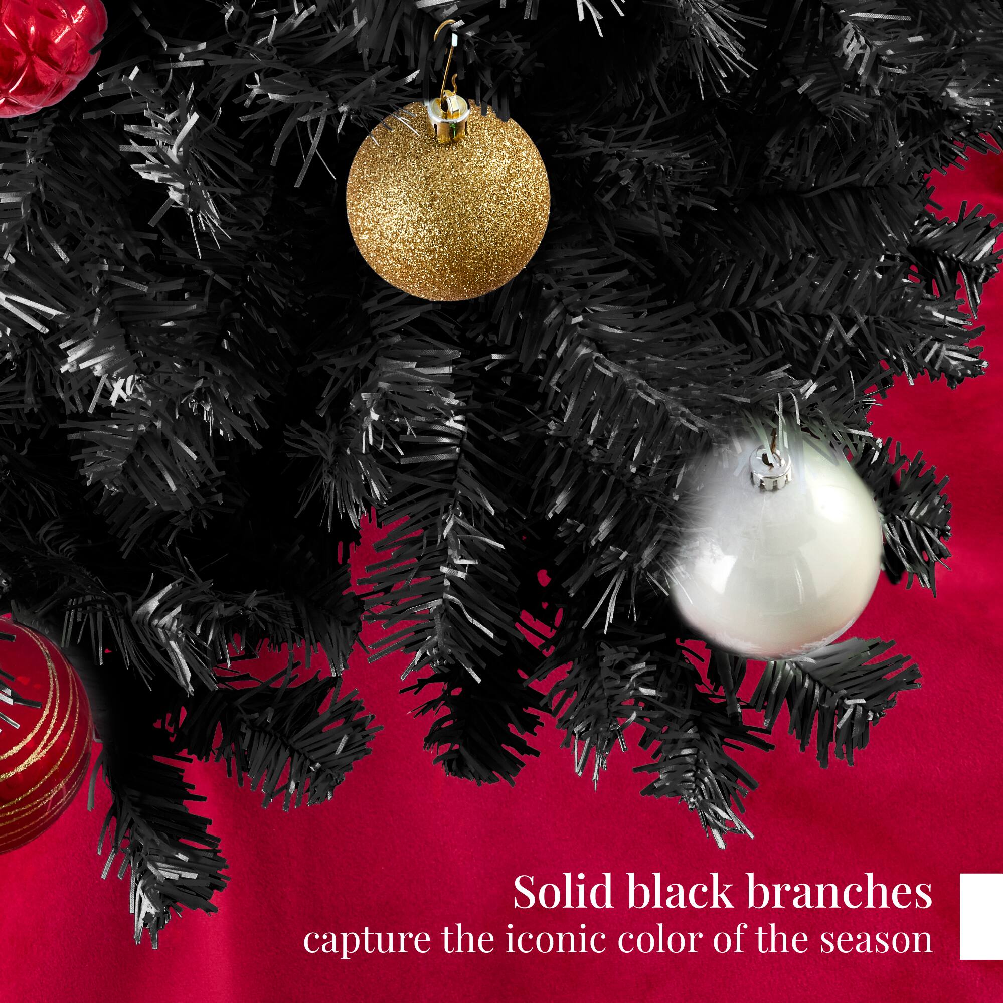 Solid black branches capture the iconic color of the season