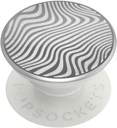 Front. PopSockets - PopSocket PopGrip Lasercut Metal Terrain Wave - Metal Terrain.